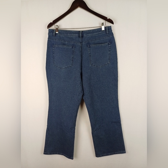 NWOT Quacker Factory Jeans Bootcut Dream Jeannes Indigo Size 14 A210151 - Picture 8 of 8